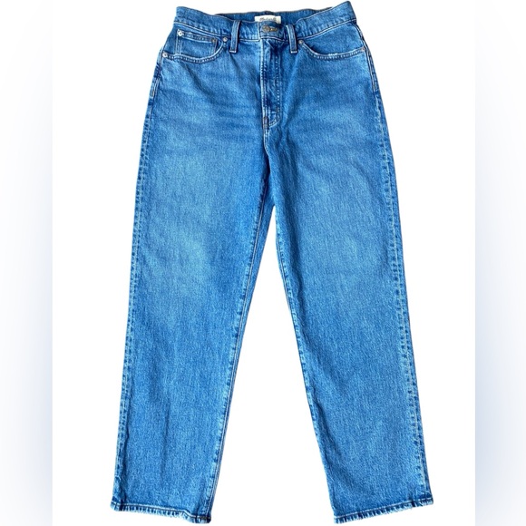 Madewell Women's High Rise Straight Leg Jeans Size 30X29 - Picture 7 of 13